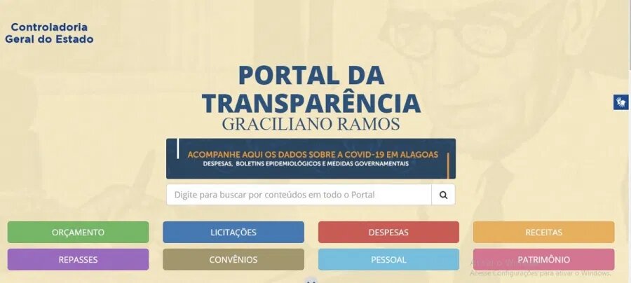 DESPESAS COM A COVID-19: gastos com a pandemia podem ser acessados no Portal da Transparência do governo de Alagoas